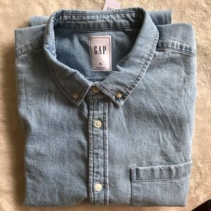 GAP Light Blue Men's Shirt